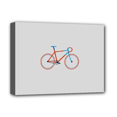 Bicycle Sports Drawing Minimalism Deluxe Canvas 16  X 12   by Simbadda