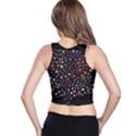 America Usa Map Stars Vector  Racer Back Crop Top View2