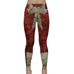 Canada Flag Classic Yoga Leggings by Valentinaart