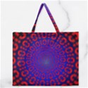 Binary Code Optical Illusion Rotation Zipper Large Tote Bag View1