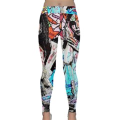 Graffiti Angel Classic Yoga Leggings by Valentinaart