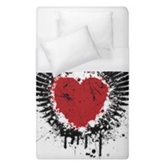 Wings Of Heart Illustration Duvet Cover (single Size) by TastefulDesigns