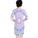 India Mehndi Style Mandala   Cyan Lilac Long Sleeve Nightdress View2