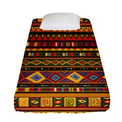 Mandala Ethnic Africa Fitted Sheet (single Size) by Wanni