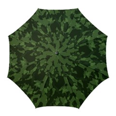 Camouflage Green Army Texture Golf Umbrellas by Simbadda