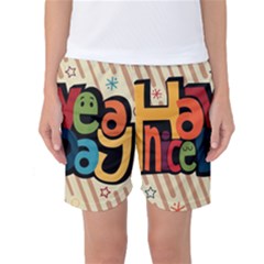 Have A Nice Happiness Happy Day Women s Basketball Shorts by Simbadda