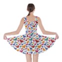 Colorful Colorful Diamond Gemstones on White Jewels Skater Dress View2