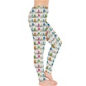 Red Owls On Branch Pattern Leggings View4