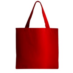 Red Gradient Fractal Backgroun Zipper Grocery Tote Bag