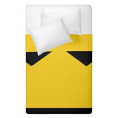 Chevron Wave Yellow Black Line Duvet Cover Double Side (single Size) by Mariart