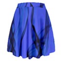 Blue Velvet Ribbon Background High Waist Skirt View2