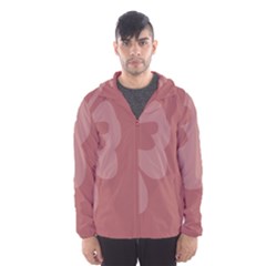 Hibiscus Sakura Red Hooded Wind Breaker (men) by Mariart