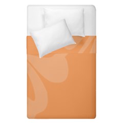 Hibiscus Sakura Tangerine Orange Duvet Cover Double Side (single Size) by Mariart