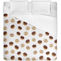 Donuts Pattern Duvet Cover (king Size) by Valentinaart