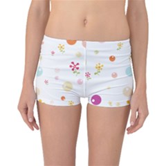 Flower Floral Star Balloon Bubble Boyleg Bikini Bottoms by Mariart