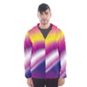 Rainbow Space Red Pink Purple Blue Yellow White Star Hooded Wind Breaker (Men) View1