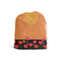 Love Heart Valentine Sun Flowers Drawstring Pouches (Large)  View1