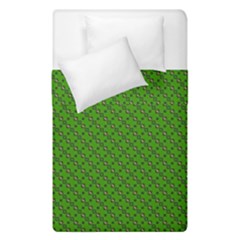 Paper Pattern Green Scrapbooking Duvet Cover Double Side (single Size) by Nexatart