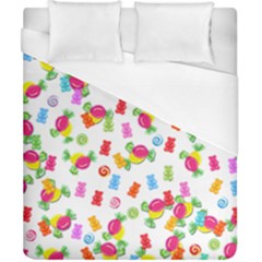 Candy Pattern Duvet Cover (california King Size) by Valentinaart