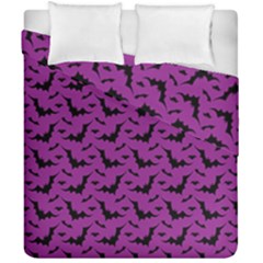 Animals Bad Black Purple Fly Duvet Cover Double Side (california King Size)