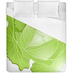 Cabbage Leaf Vegetable Green Duvet Cover (california King Size) by Mariart