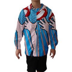 Volly Ball Sport Game Player Hooded Wind Breaker (kids) by Mariart