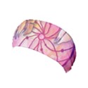 Watercolor cute dreamcatcher with feathers background Yoga Headband View1