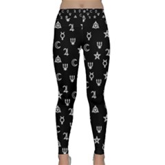 Witchcraft Symbols  Classic Yoga Leggings by Valentinaart