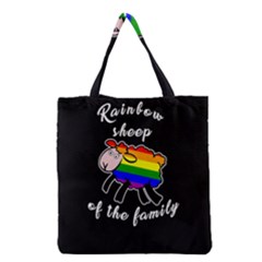 Rainbow Sheep Grocery Tote Bag by Valentinaart