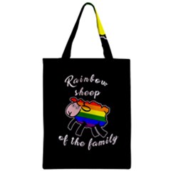 Rainbow Sheep Zipper Classic Tote Bag by Valentinaart