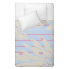 Flower Floral Sunflower Line Horizontal Pink White Blue Duvet Cover Double Side (single Size) by Mariart