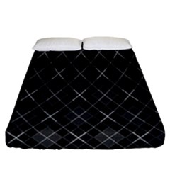 Plaid Pattern Fitted Sheet (california King Size)