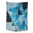 Plane And Solid Geometry Charming Plaid Triangle Blue Black Medium Tapestry View1