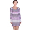 Pattern Long Sleeve Nightdress View1