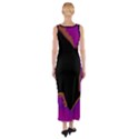 Buffalo Fractal Black Purple Space Fitted Maxi Dress View2