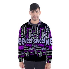 Writing Color Rainbow Sweer Love Wind Breaker (men) by Mariart