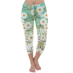 Springtime Scene Capri Winter Leggings  by linceazul