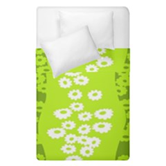 Sunflower Green Duvet Cover Double Side (single Size) by Mariart