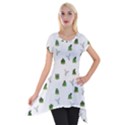 Cactus pattern Short Sleeve Side Drop Tunic View1