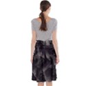 Map Curves Dark Midi Beach Skirt View2