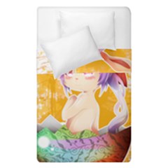 Easter Bunny Girl Duvet Cover Double Side (single Size) by Catifornia