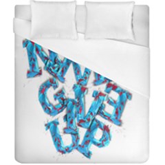 Sport Crossfit Fitness Gym Never Give Up Duvet Cover (california King Size) by Nexatart