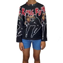 Kung Fu  Kids  Long Sleeve Swimwear by Valentinaart