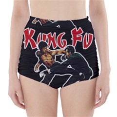 Kung Fu  High-waisted Bikini Bottoms by Valentinaart