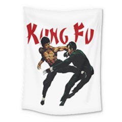 Kung Fu  Medium Tapestry by Valentinaart