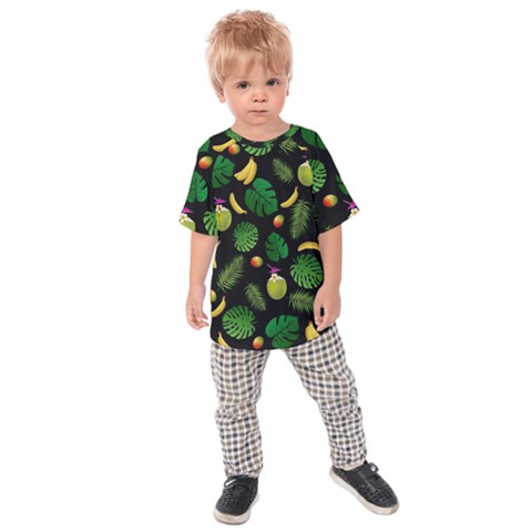 Tropical Pattern Kids  Raglan Tee by Valentinaart