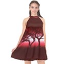 Sunset Halter Neckline Chiffon Dress  View1