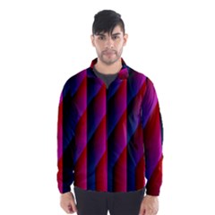 Photography Illustrations Line Wave Chevron Red Blue Vertical Light Wind Breaker (men) by Mariart