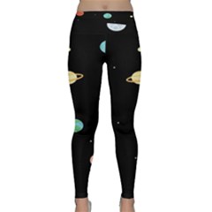 Planets Space Classic Yoga Leggings by Mariart