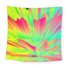 Screen Random Images Shadow Green Yellow Rainbow Light Square Tapestry (large) by Mariart